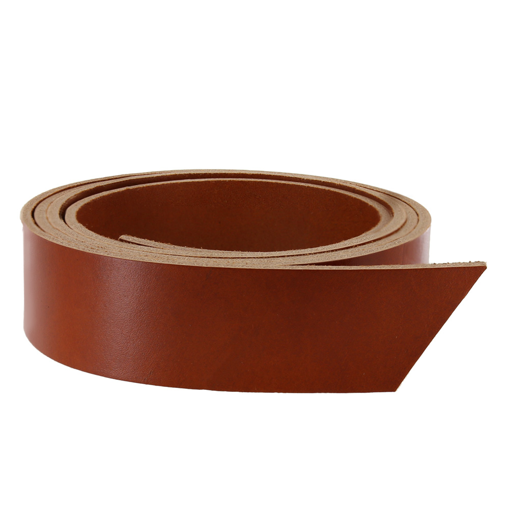 Hermann Oak English Bridle Leather Strap, Chestnut, 55