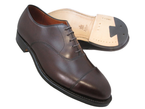 Alden Straight Tip Bal Dark Brown Calfskin #920 - Sherman Brothers Inc