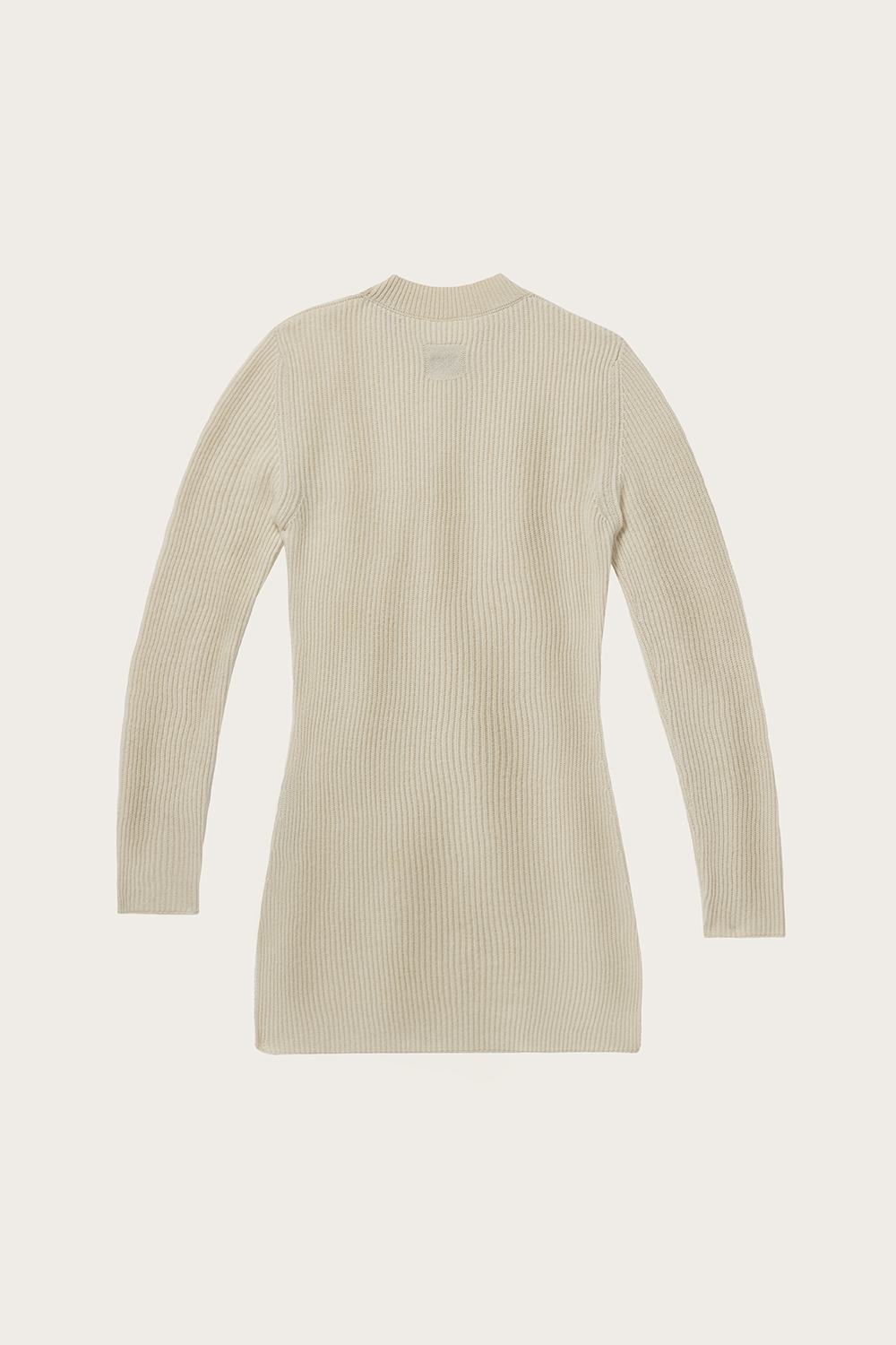 Womens Tunic Cashmere Sweater - Cream - Aman Essentials