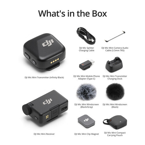 DJI Mic Mini Compact Wireless Microphone System for Camera