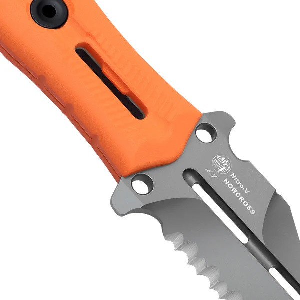 Kizer Norcross Fixed Blade Orange G10 Handle Nitro-V Spear Point
