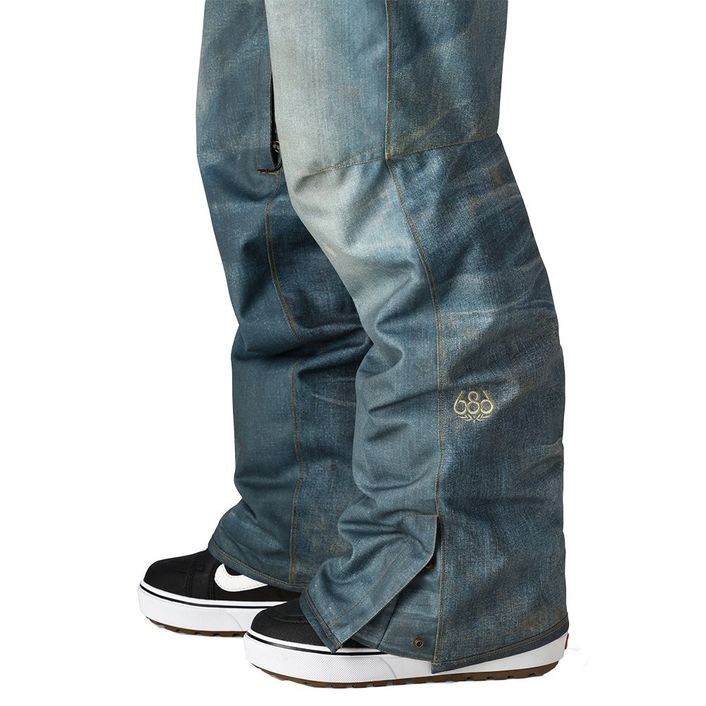 686 six eight six スノーボードウエア パンツ L デニム柄 MENS LTD