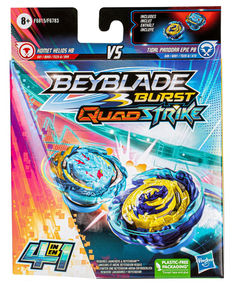 HASBRO Komet Helios H8 & Tidal Pandora Epic P8 Beyblade Burst DB