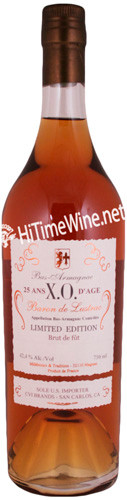 BARON DE LUSTRAC 25YR XO 750ML BAS ARMAGNAC; FRANCE