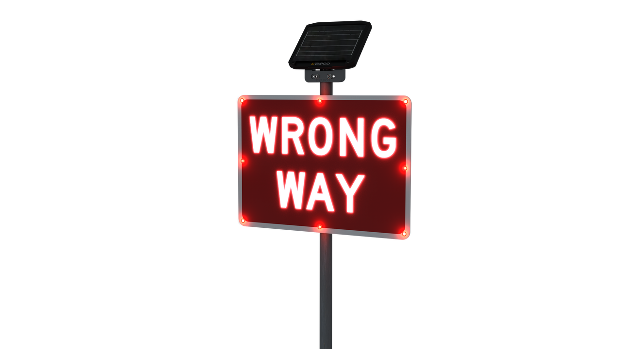 LegendViz® LED Wrong-Way Sign (R5-1A) - TAPCO - Traffic and