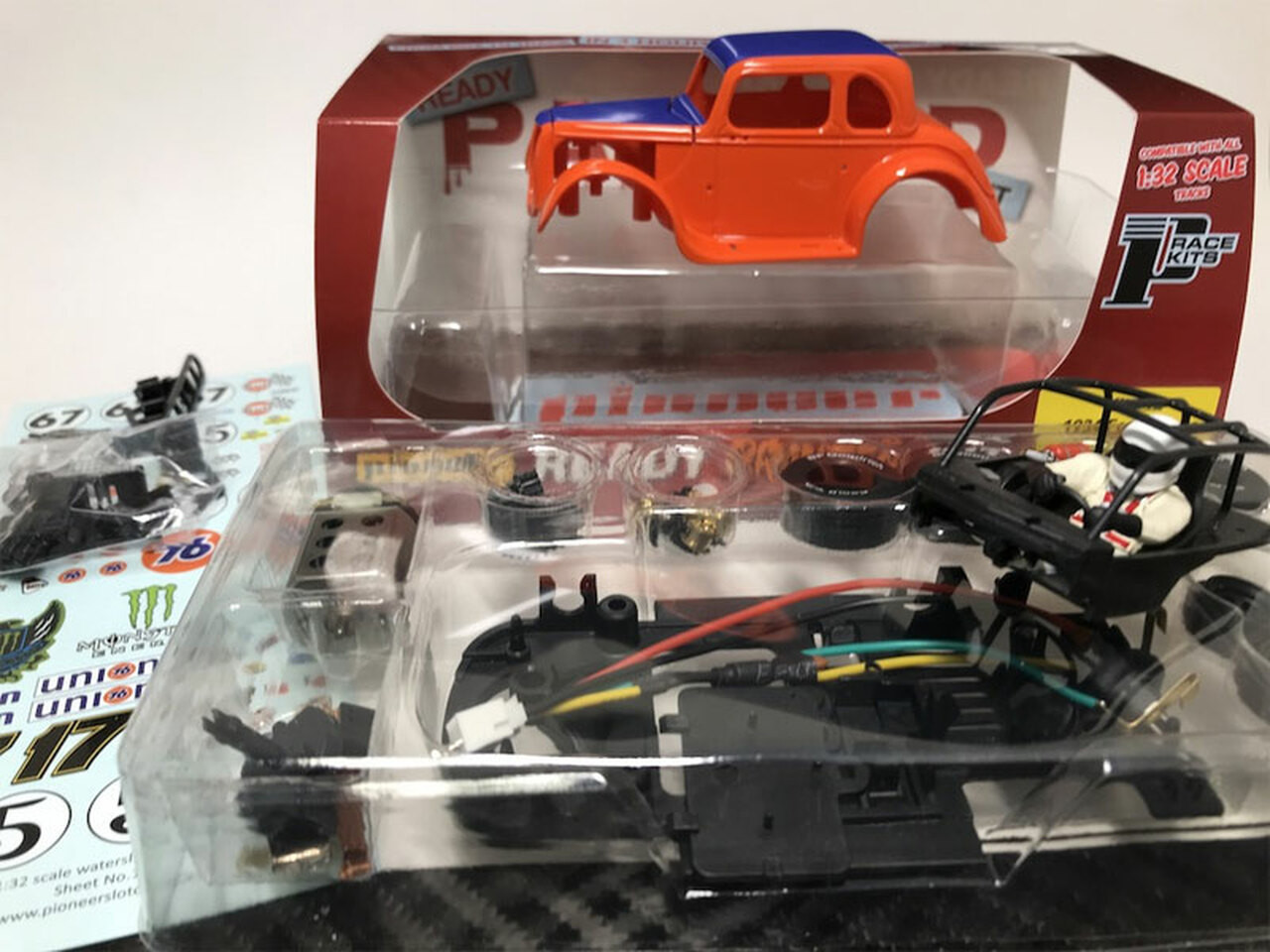 KIT #12 Pioneer '34 Ford Coupe Legends Ready Painted Kit 1:30 Slot