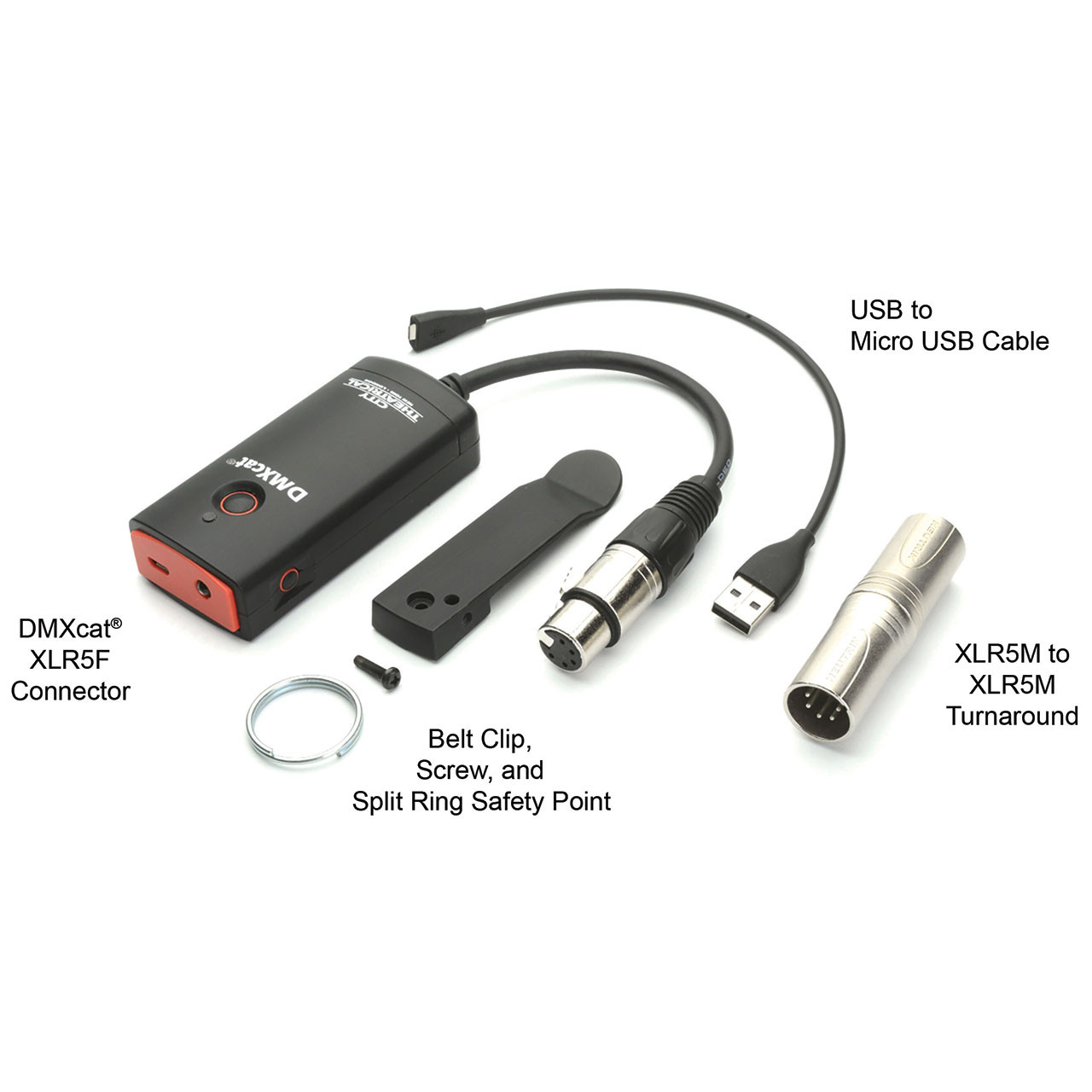 City Theatrical DMXcat Multi Function Test Tool DMX Lighting APP