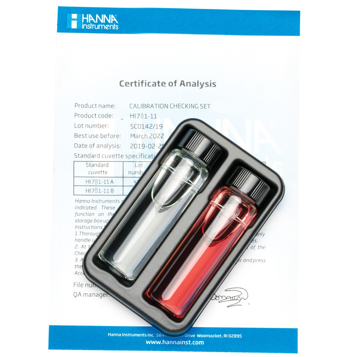 Marine pH Checker HC® Calibration Check Set - HI780-11