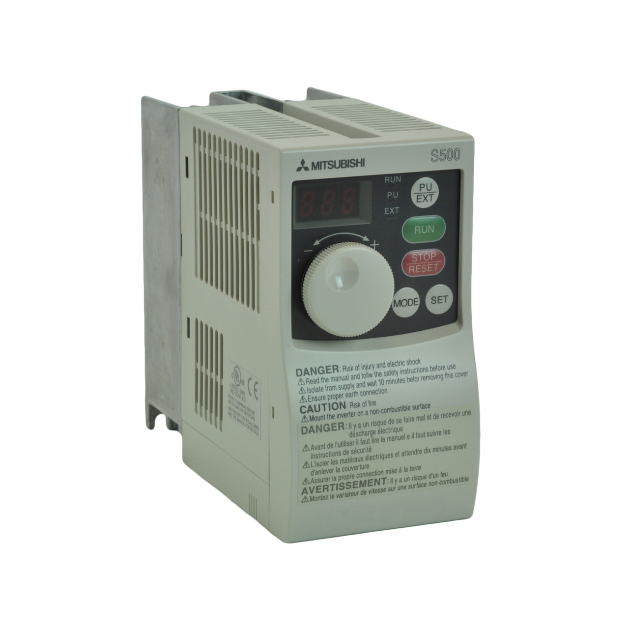 1/2HP 230V Mitsubishi VFD, Inverter, AC Drive FR-S520E-0.4K-NA