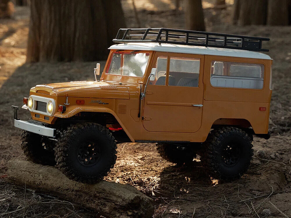 RC 1/10 TOYOTA FJ40 Scale Truck 4X4 W/ LED Lights *RTR* -YELLOW-