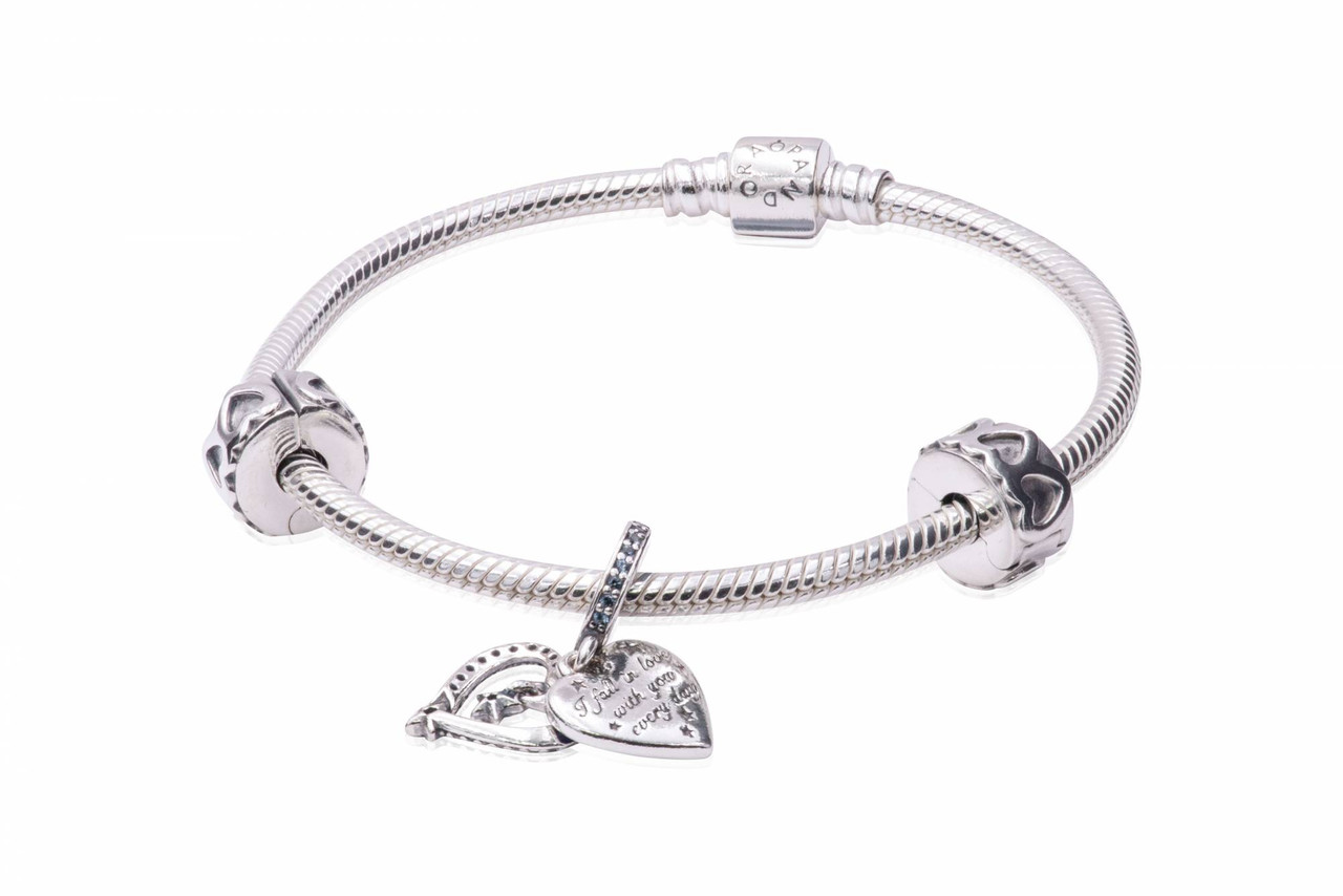 Pandora Shooting Star Heart Bracelet Gift Set B801986-19 - Jacob