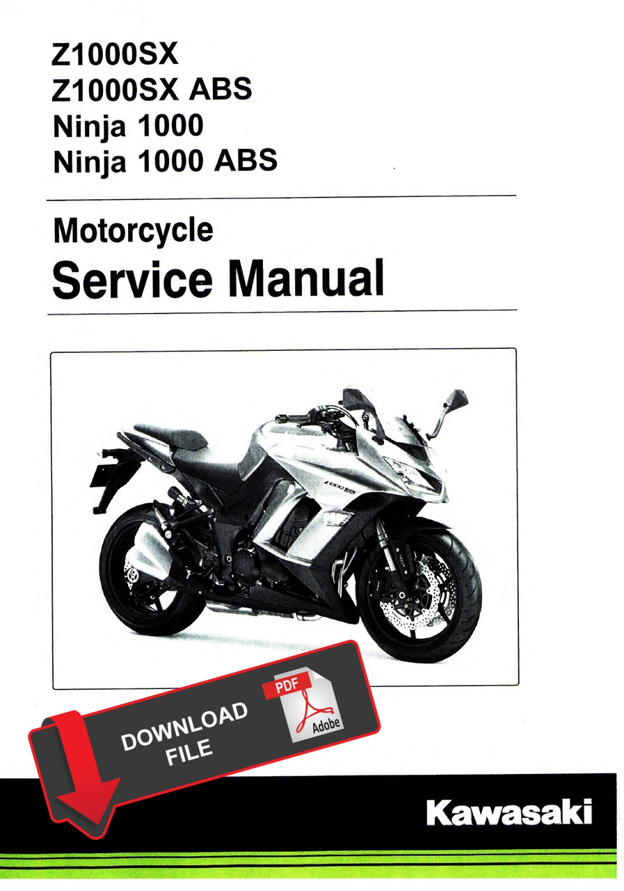 Service Manual Kawasaki 2014 Z1000SX Repair