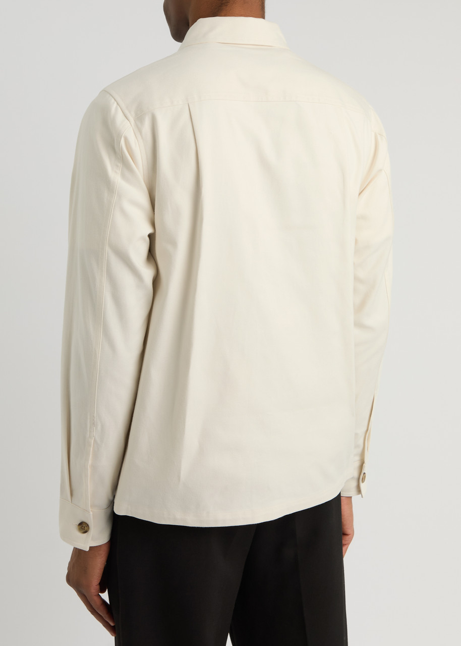 FRED PERRY Logo-embroidered cotton-twill overshirt | Harvey Nichols
