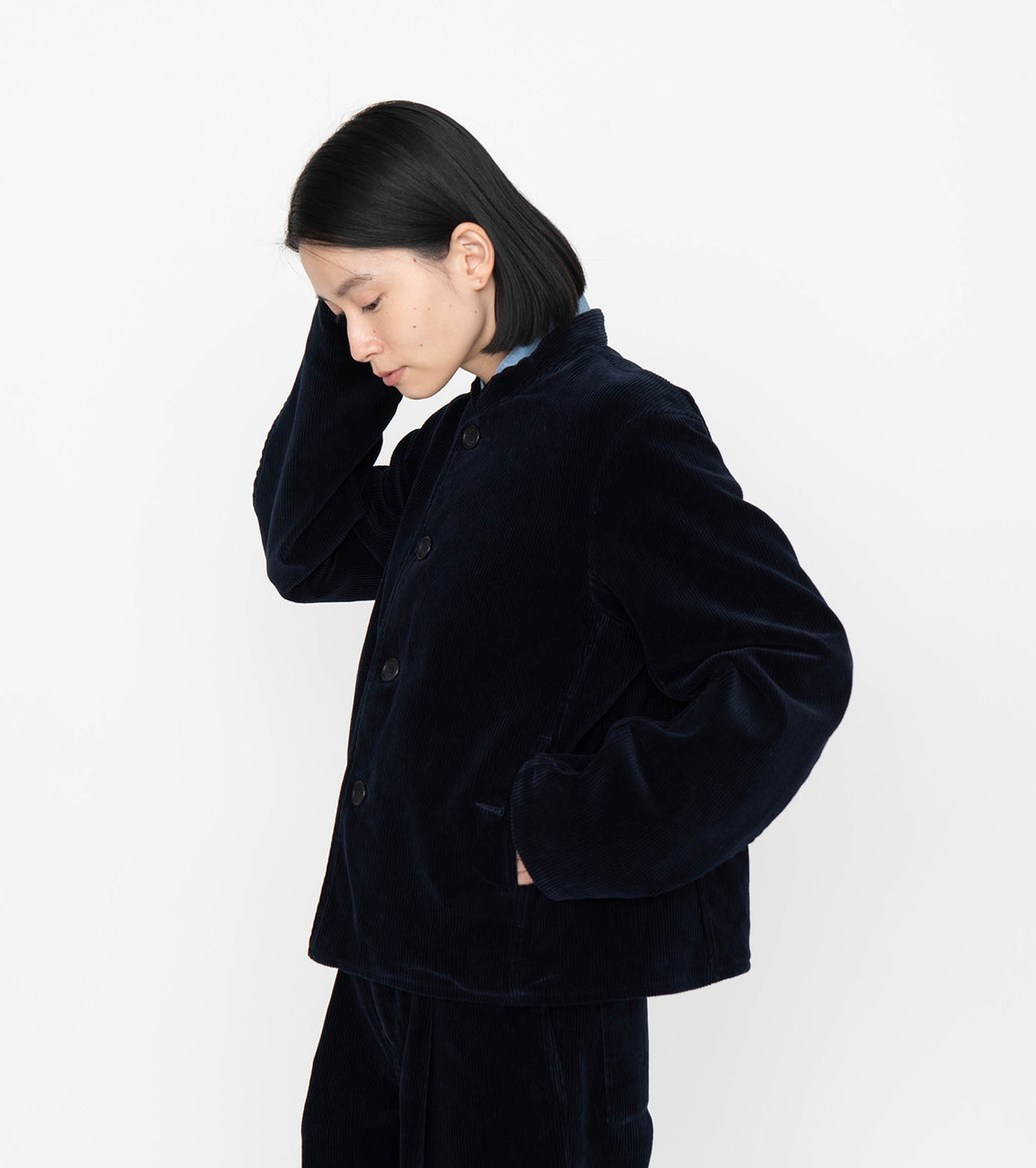 nanamica JACKET Corduroy Band Collar Jacket Online Shop to Worldwide