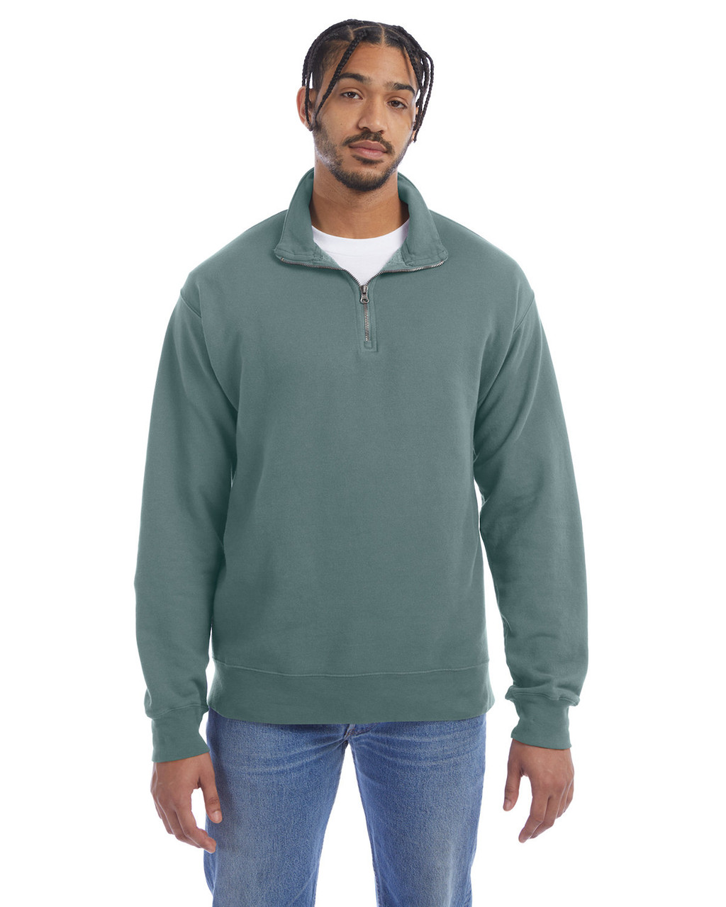 ComfortWash by Hanes GDH425 Unisex QuarterZip Sweatshirt