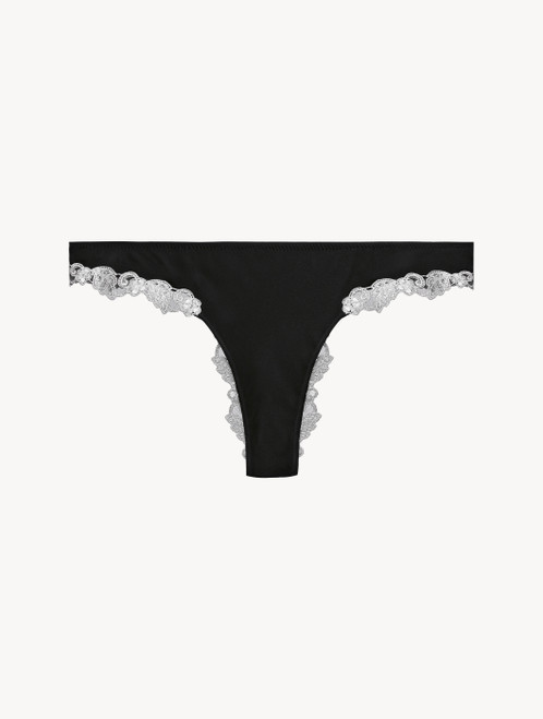 レッド フラスタリオ刺繍 シルクブラジリアンショーツ｜La Perla