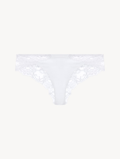 ホワイト コットン ブラジリアンショーツ | La Perla （ラペルラ）