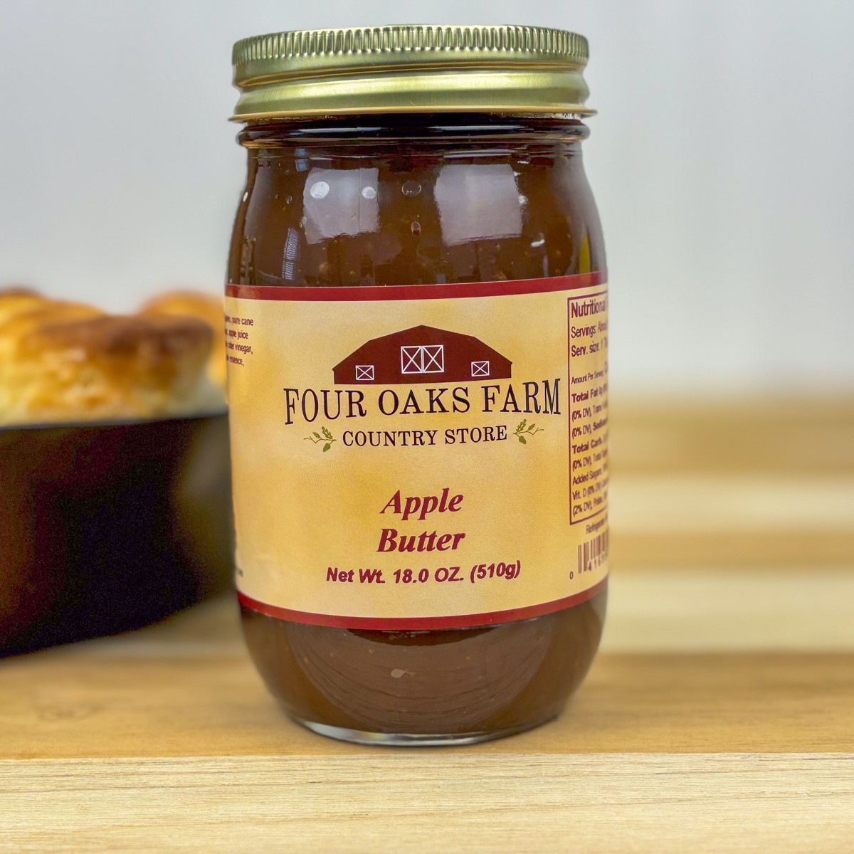 Apple Butter 18 oz. Jar | Four Oaks Farm