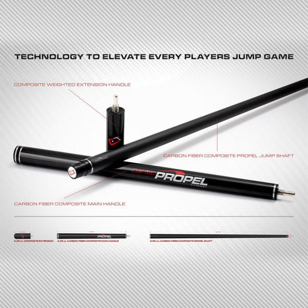 Cuetec Propel Jump Cue | Buy a Black Cynergy Propel Cue with
