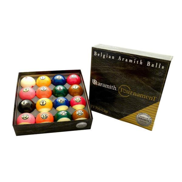Aramith Tournament TV Pool Ball Set - FCI Billiards