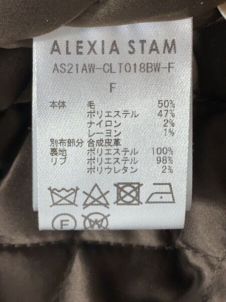 ALEXIA STAM(アリシアスタン) / スタジャン/FREE/ウール/BRW/AS21AW