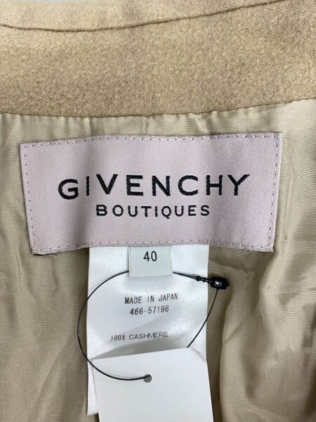 GIVENCHY(ジバンシィ) / チェスターコート/40/カシミア/ベージュ