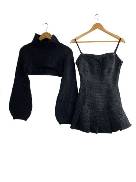 ANDMARY(アンドマリー) / Twiggy tweed mini dress/ニット/FREE