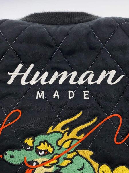 HUMAN MADE(ヒューマンメイド) / スカジャン/L/レーヨン/BLU/無地