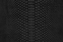 Python Skin Short-Tailed Rubberized Black