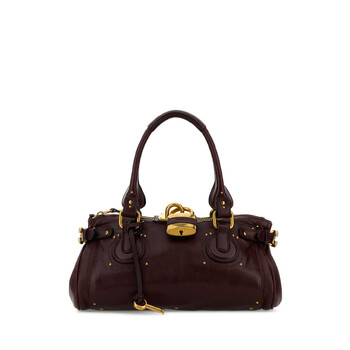 Chloé Chloé Mud Leather Paddington Shoulder Bag CH25WS802P75 036