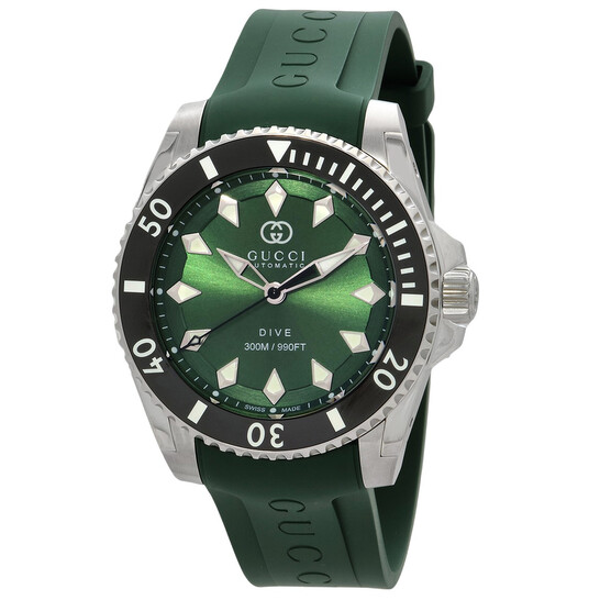 Gucci Dive Automatic Green Dial Men's Watch YA136360 - Watches