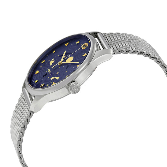 Gucci G-Timeless Blue Motifs Dial Men's Watch YA126328