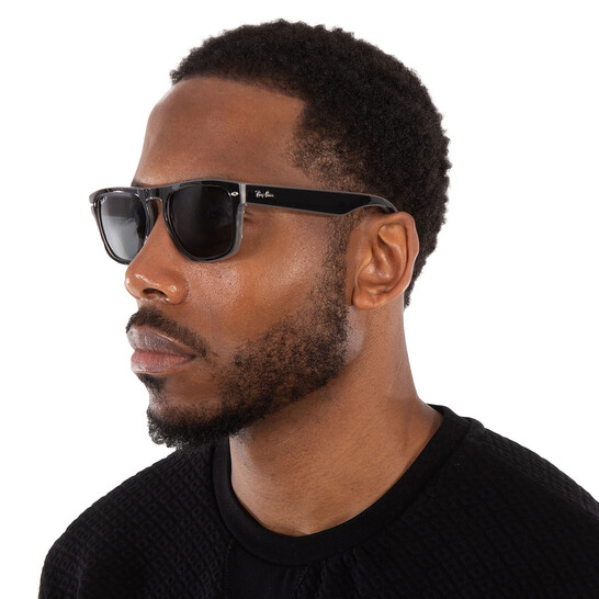 Ray-Ban Polarized Grey Square Unisex Sunglasses RB4407 673381 57