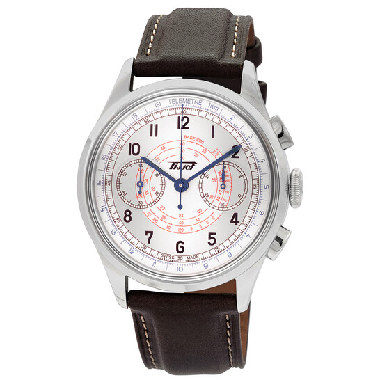 Tissot Heritage Telemeter Chronograph Automatic Silver Dial Men's