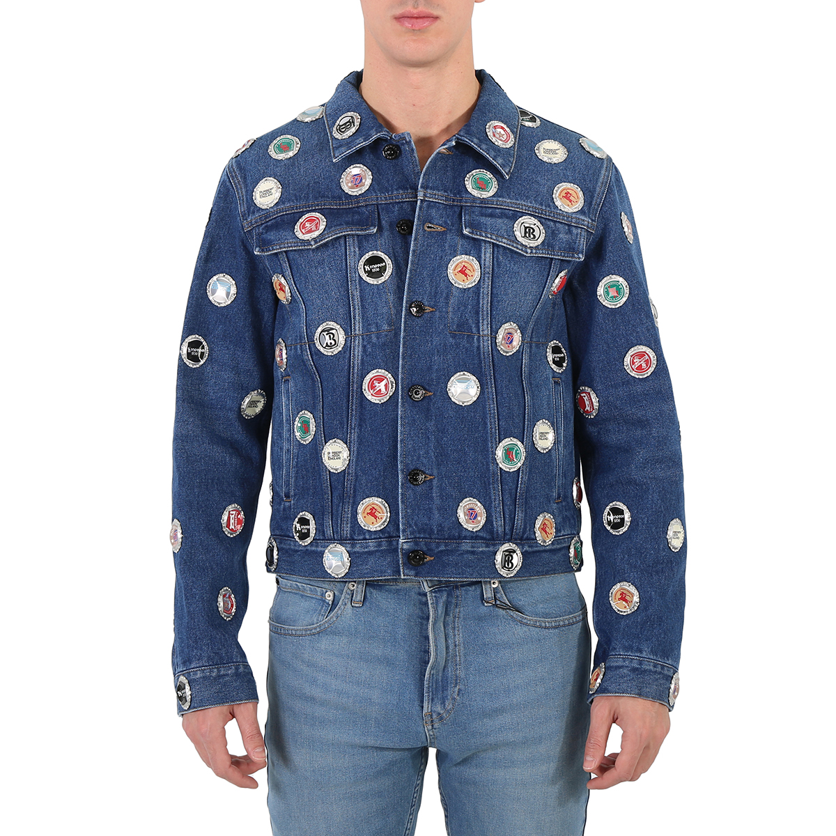 H*l様 BURBERRYLondonダークブルー デニムジャケットノバチェック