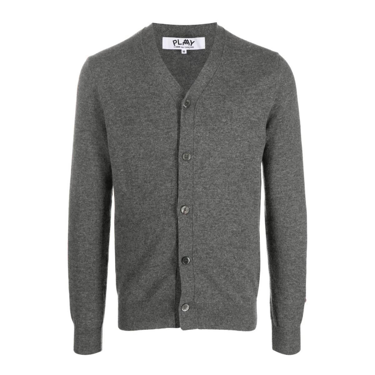 Comme Des Garcons x The Artist Invader Wool Cardigan, Size Large