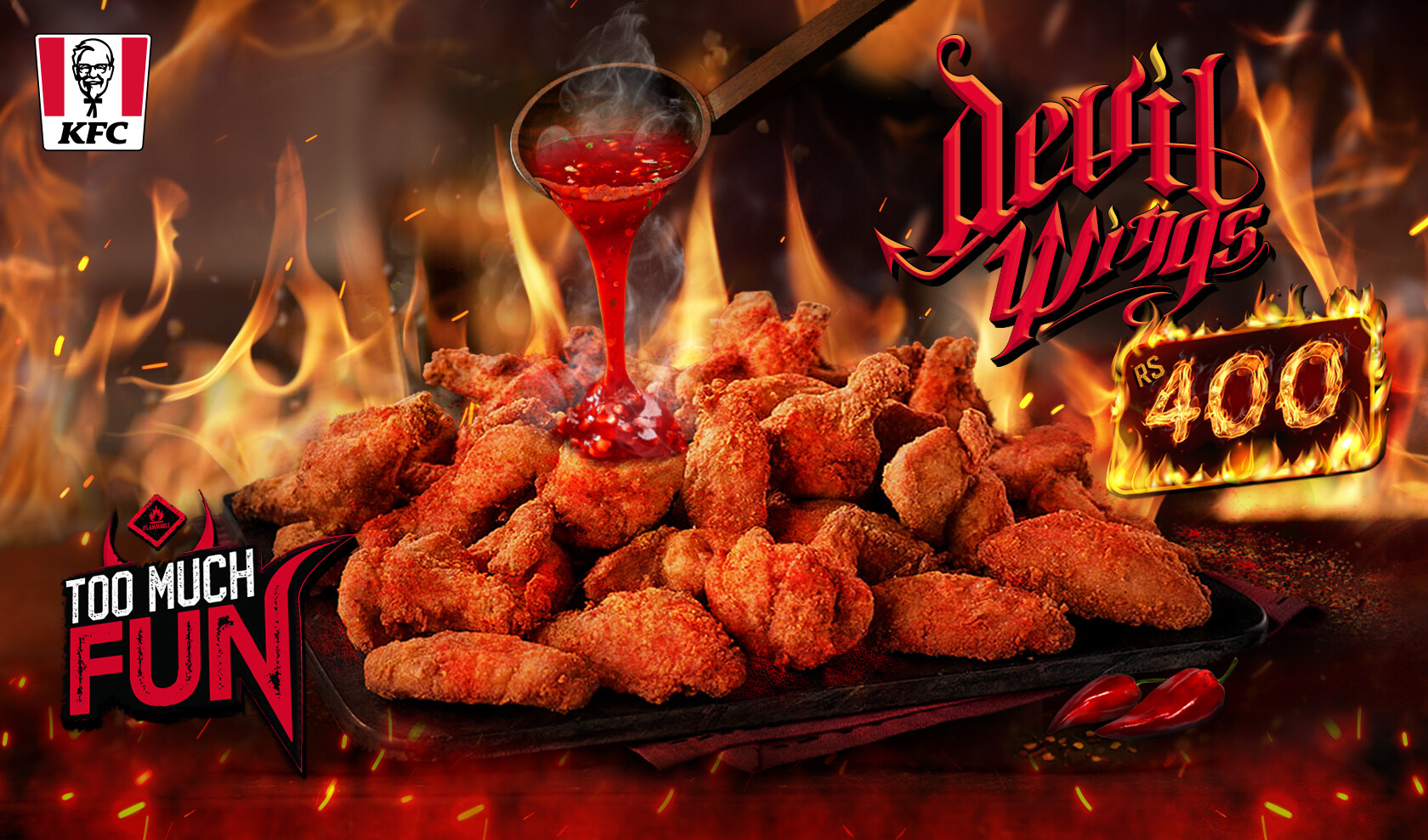 Mohammad Nidal Khan - KFC - Devil Zinger & Devil Wings | Key