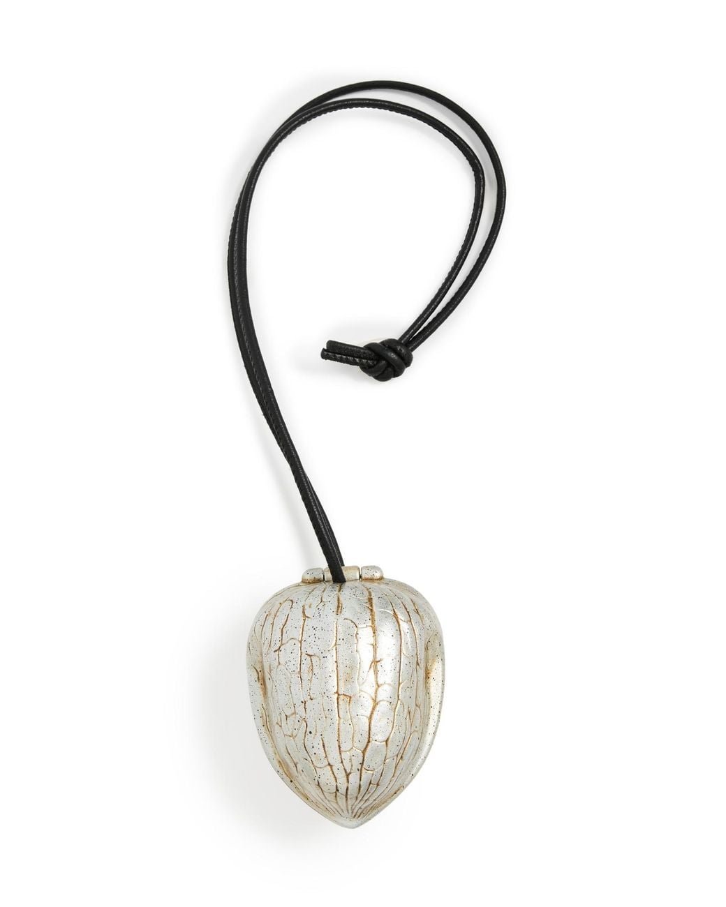 JW Anderson Walnut Keyring in Black | Lyst