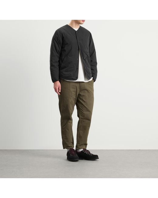 NANGA Hinoc Ripstop Inner Down Cardigan in Black for Men | Lyst