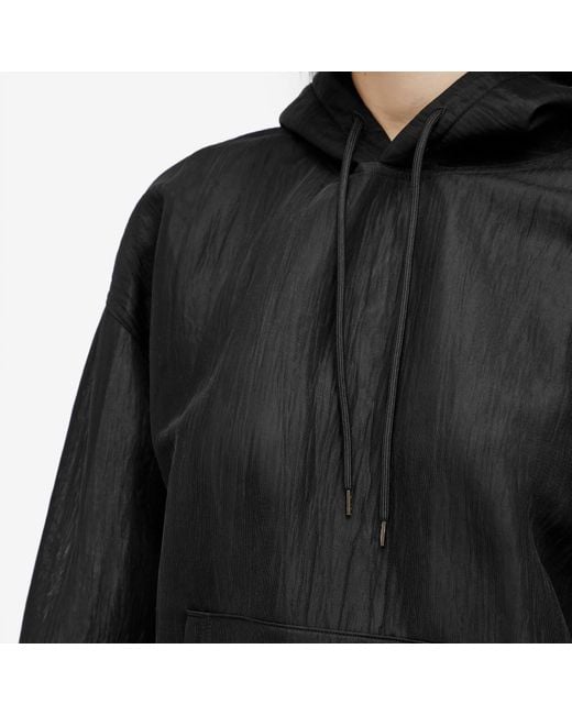AURALEE Elastic Sheer Nylon Parka Jacket in Black | Lyst
