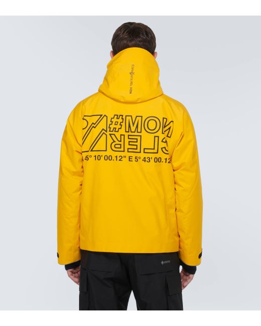 Moncler Moriond Ski Jacket In Gore-tex 2l in Yellow for Men | Lyst UK