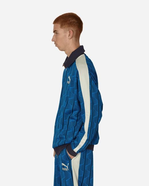 PUMA The Neverworn Ii T7 Track Jacket Racing in Blue for Men | Lyst