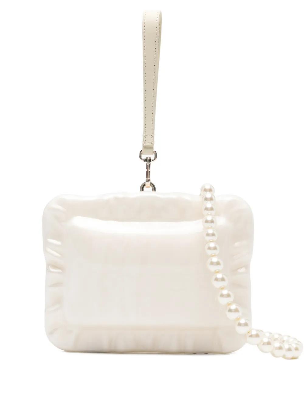 Simone Rocha パール ピローケース クラッチバッグ ホワイト | Lyst