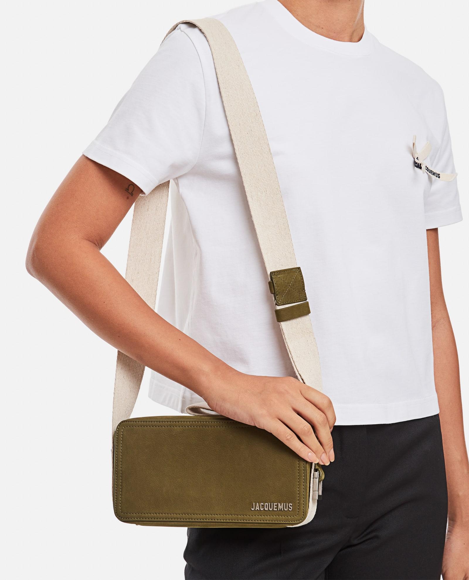 Jacquemus Le Cuerda Horizontal Leather Bag in Green for Men | Lyst