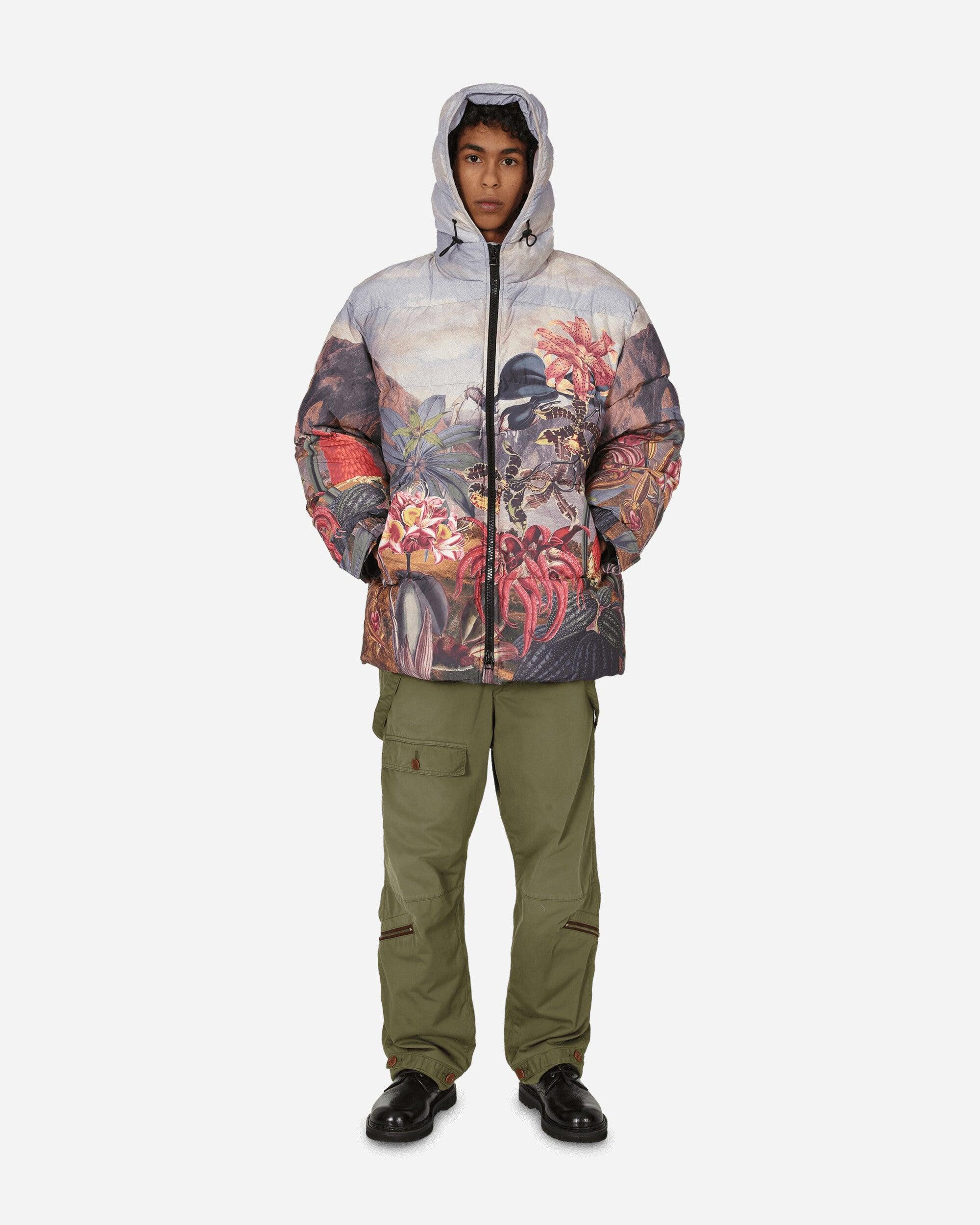 Dries Van Noten Botanical Landscape Puffer Jacket in Red for Men