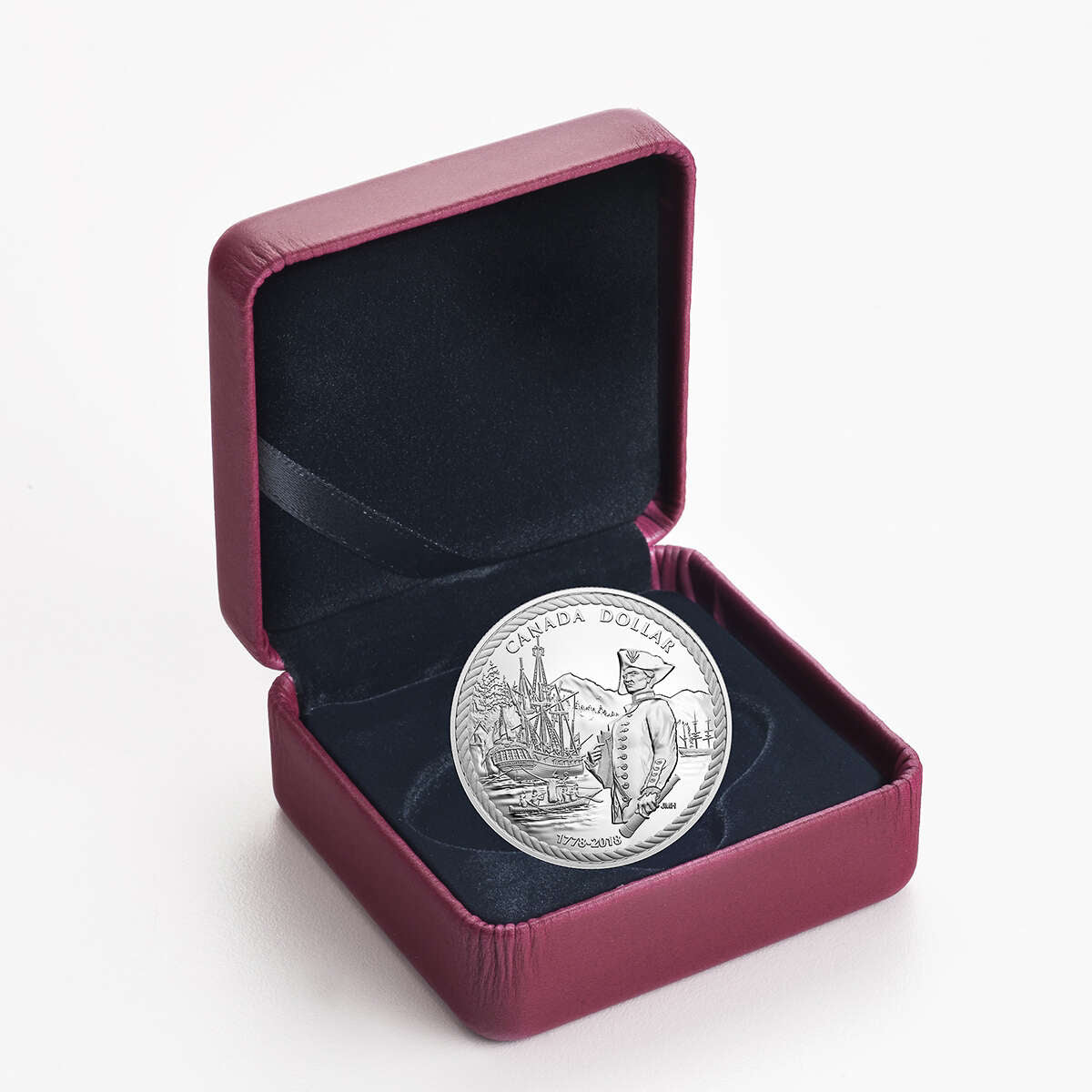 2018 $1 Captain Cook at Nootka Sound - Pure Silver Coin