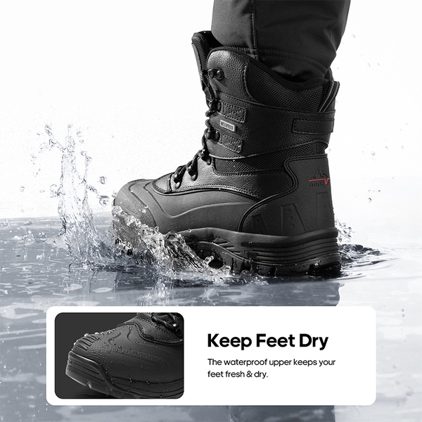 Men's Waterproof Thinsulate Snow Boots-Nortiv 8
