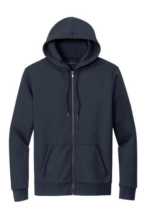 Brooks Brothers Double-Knit Full-Zip Hoodie | Product | SanMar
