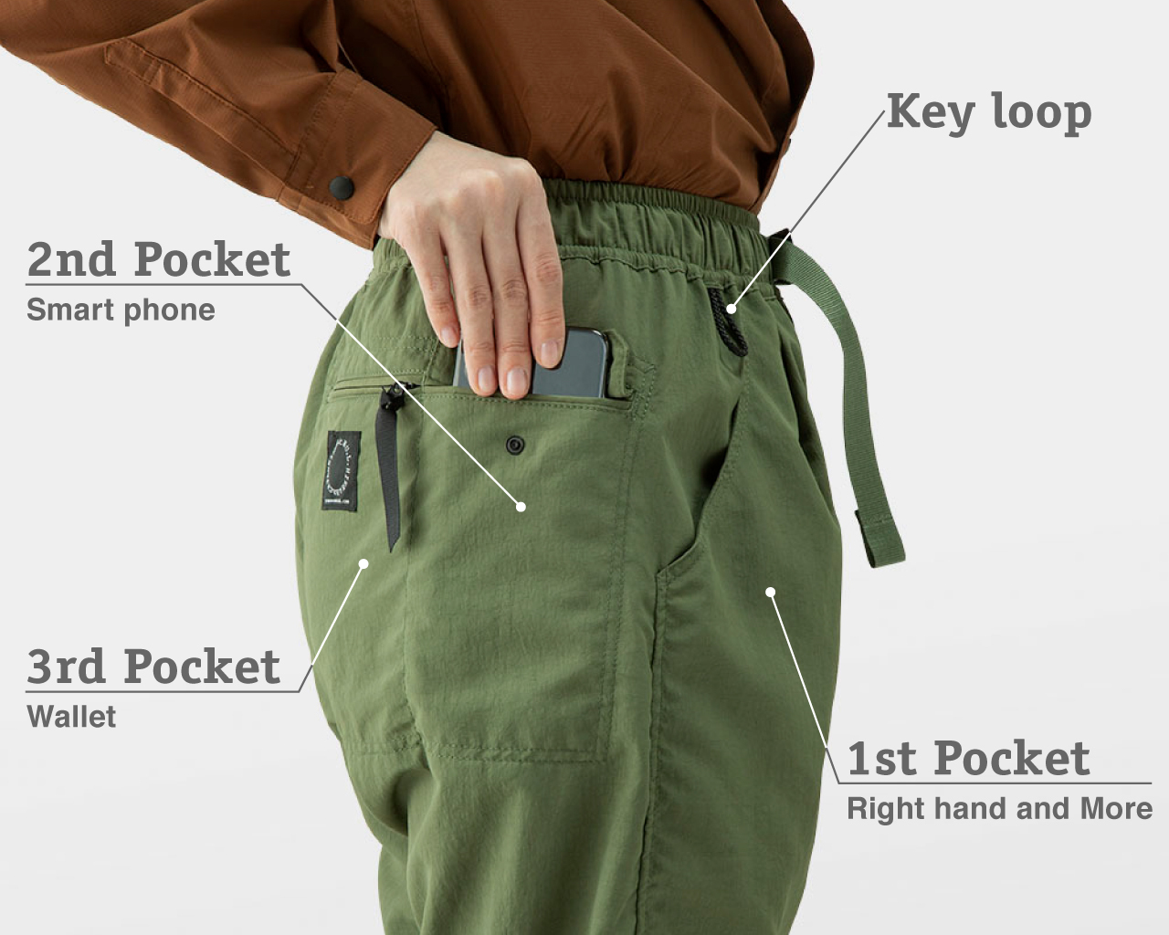 5-Pocket One Tuck Pants | 山と道 U.L. HIKE & BACKPACKING