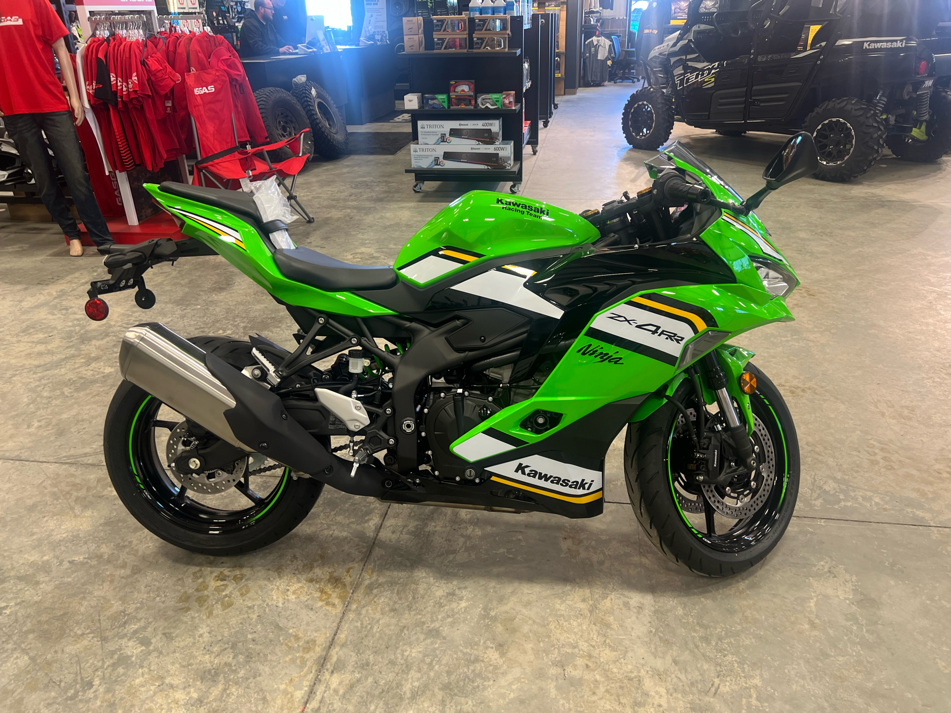 New 2025 Kawasaki Ninja ZX-4RR KRT Edition ABS Lime Green / Ebony